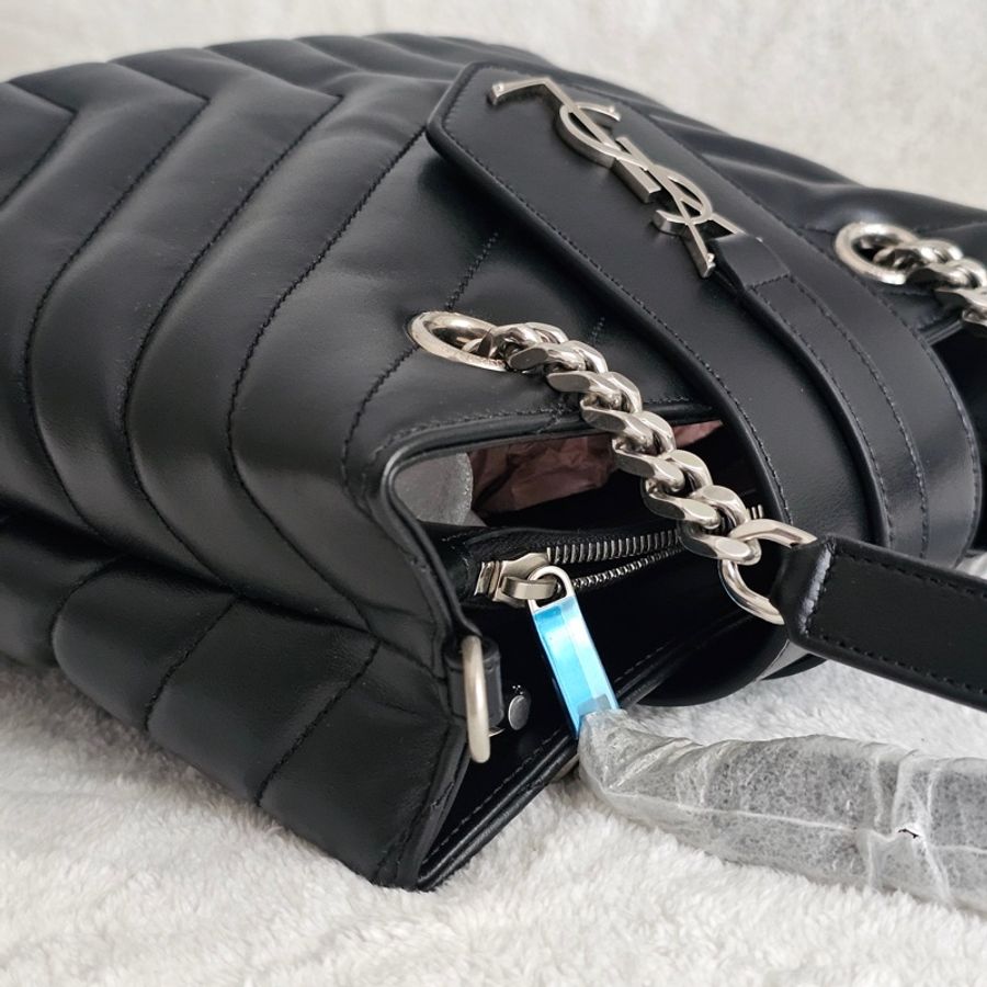 ysl loulou 黑銀兩用包 全新閒置-4