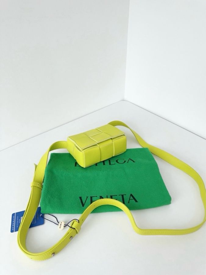✨BV |Candy Cassette 系列 mini 六格全皮編織包|閒置新芯片可掃-4