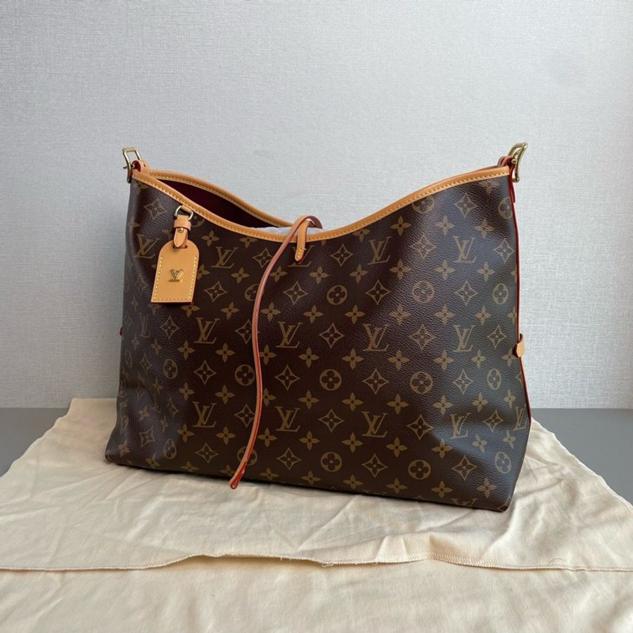 👜LV|老花Carryall中號子母單肩斜挎包|98新芯片款-3