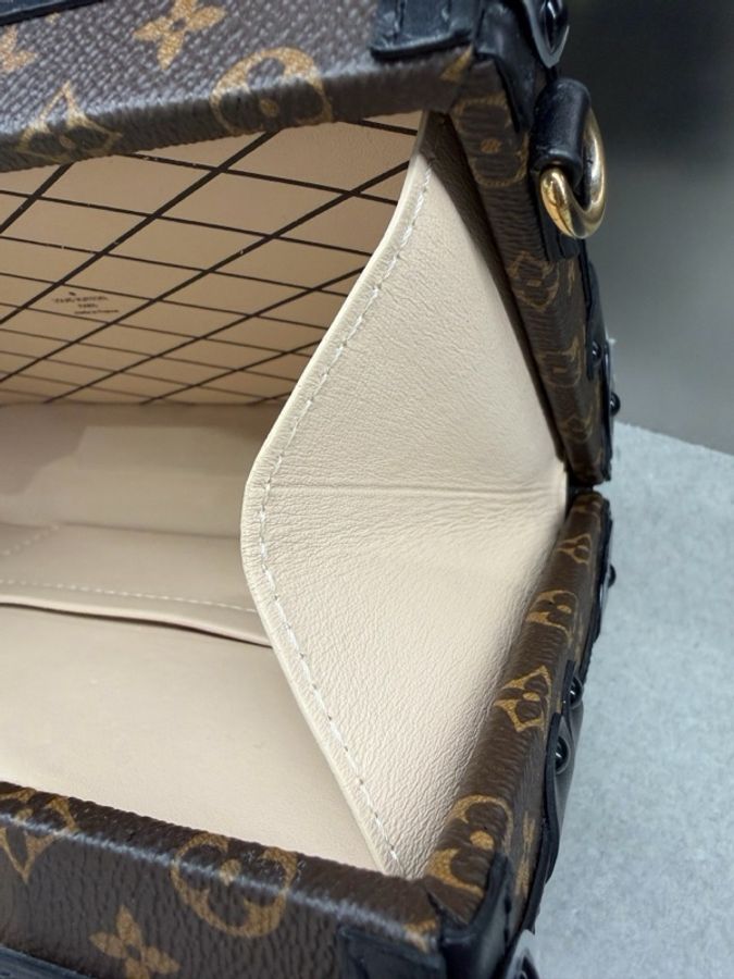 Louis Vuitton 路易威登 老花 硬盒子Petite Malle單肩包 男女同款-8