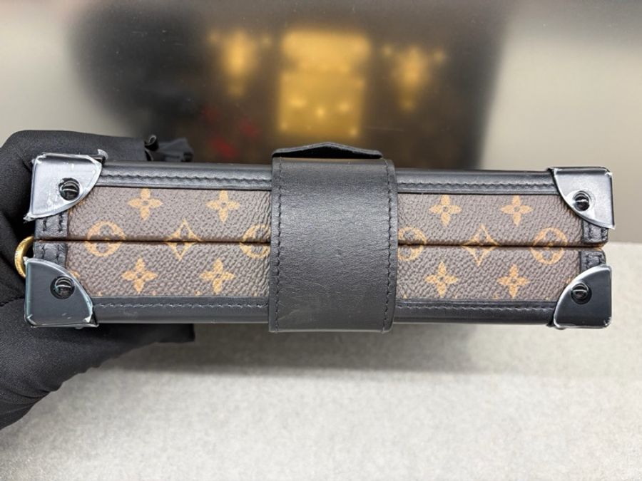Louis Vuitton 路易威登 老花 硬盒子Petite Malle單肩包 男女同款-14