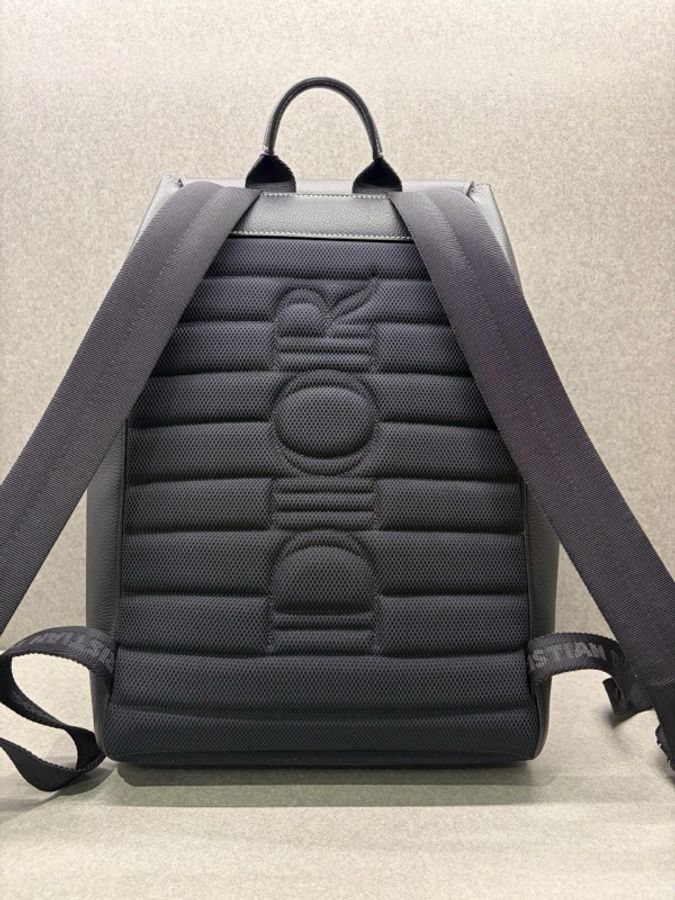 Dior迪奧 Saddle馬鞍 黑銀 全皮 雙肩包 書包 尺寸27*41*11 釐米。附件:無-1