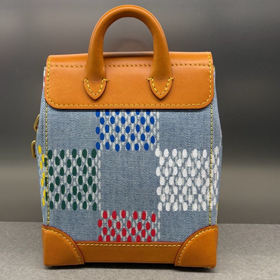 Louis Vuitton 路易威登 Nano Steamer 棋盘格牛仔包 ,芯片款-1