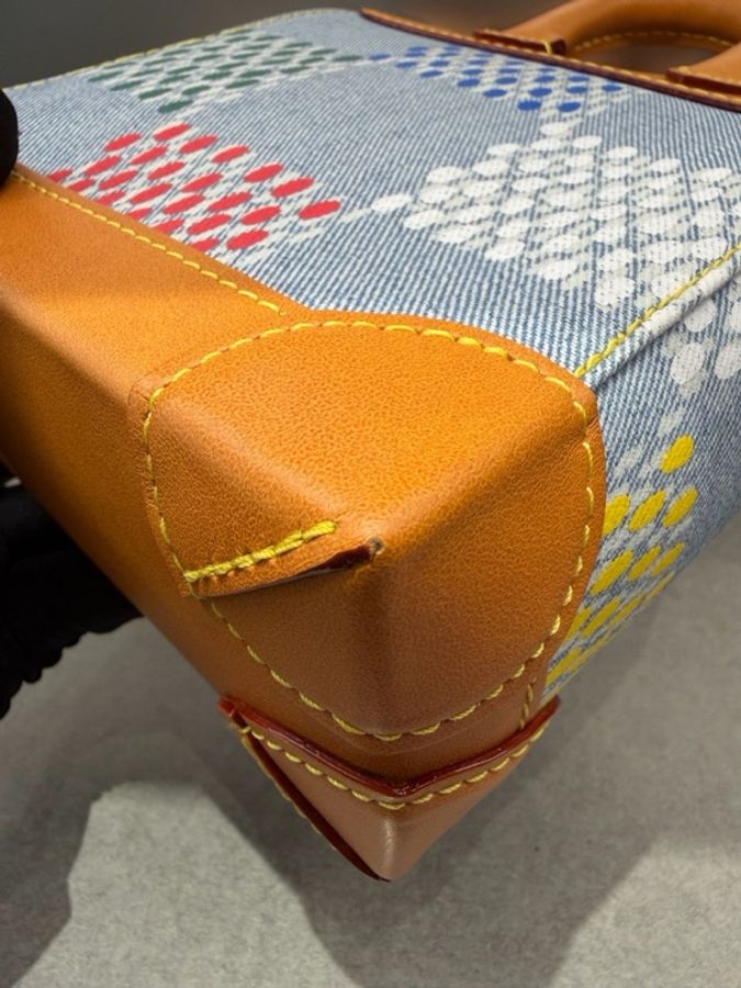 Louis Vuitton 路易威登 Nano Steamer 棋盘格牛仔包 ,芯片款-4