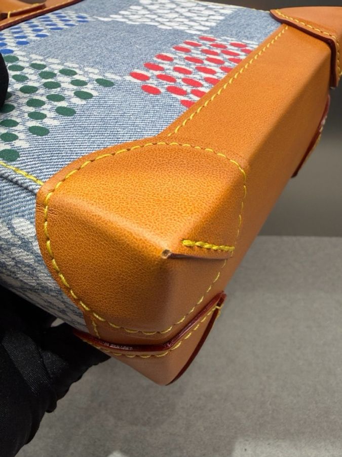Louis Vuitton 路易威登 Nano Steamer 棋盘格牛仔包 ,芯片款-5