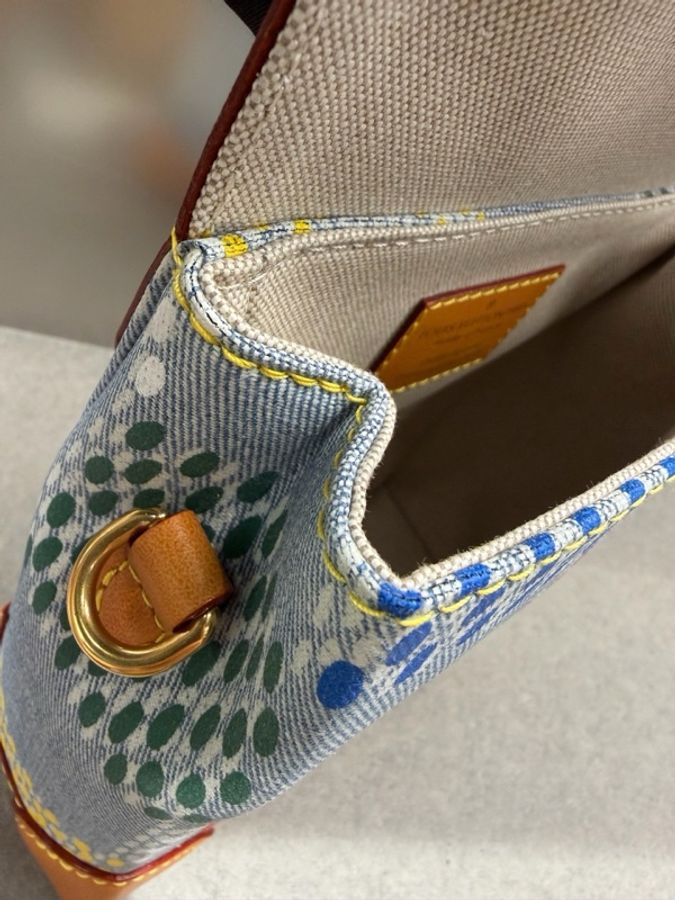 Louis Vuitton 路易威登 Nano Steamer 棋盘格牛仔包 ,芯片款-6