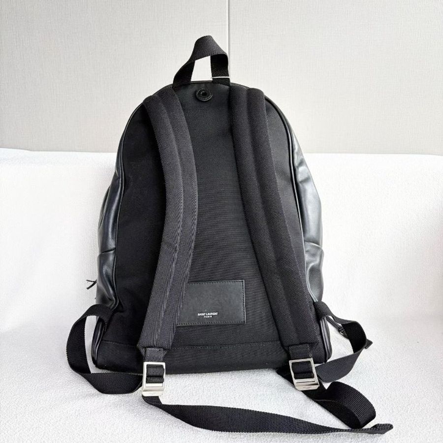 YSL 全皮後背包 30*41*35 98新配件塵袋-7