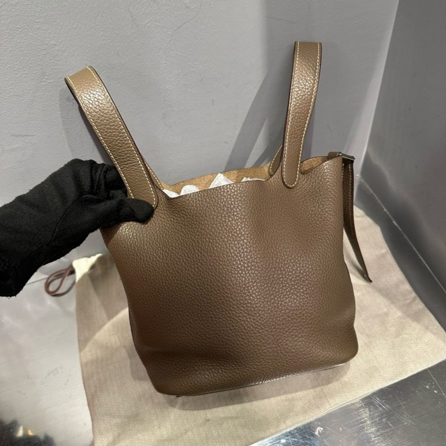 Hermes Picotin Lock 18 大象灰 Etoupe 銀扣 TC皮|Classic Trend CT精品|台北東區實體-8