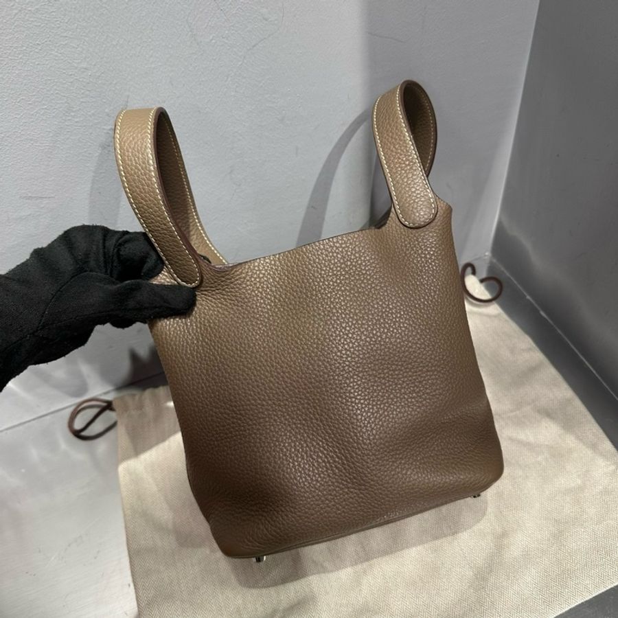 Hermes Picotin Lock 18 大象灰 Etoupe 銀扣 TC皮|Classic Trend CT精品|台北東區實體-9