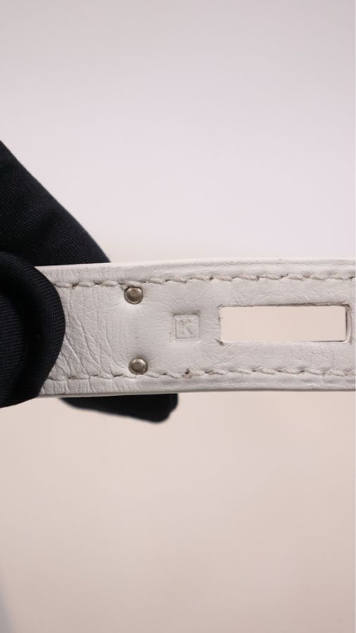 Hermes K刻 birkin35银扣手提包-5