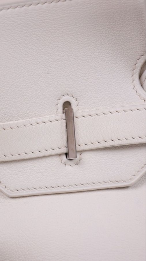 Hermes K刻 birkin35银扣手提包-9