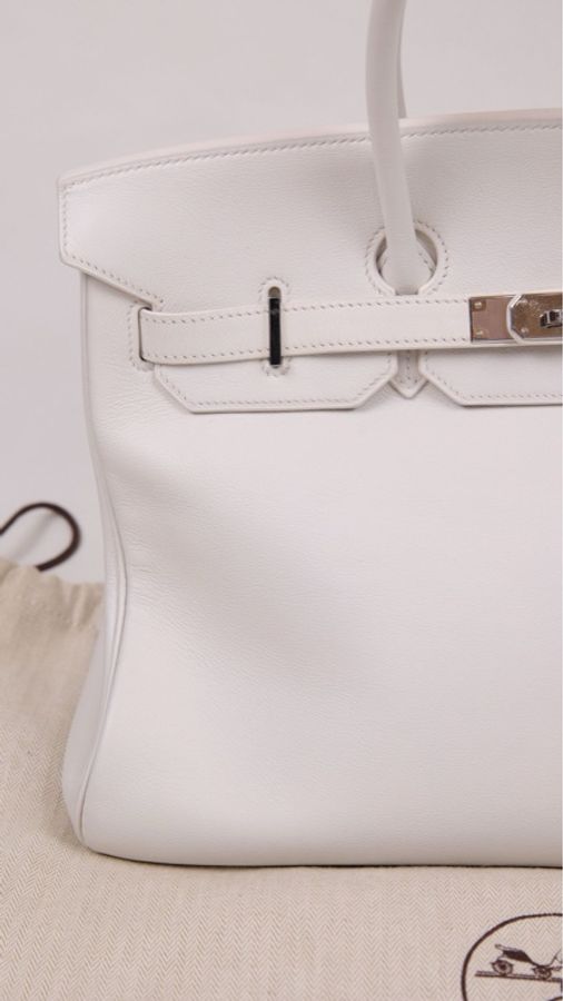 Hermes K刻 birkin35银扣手提包-16