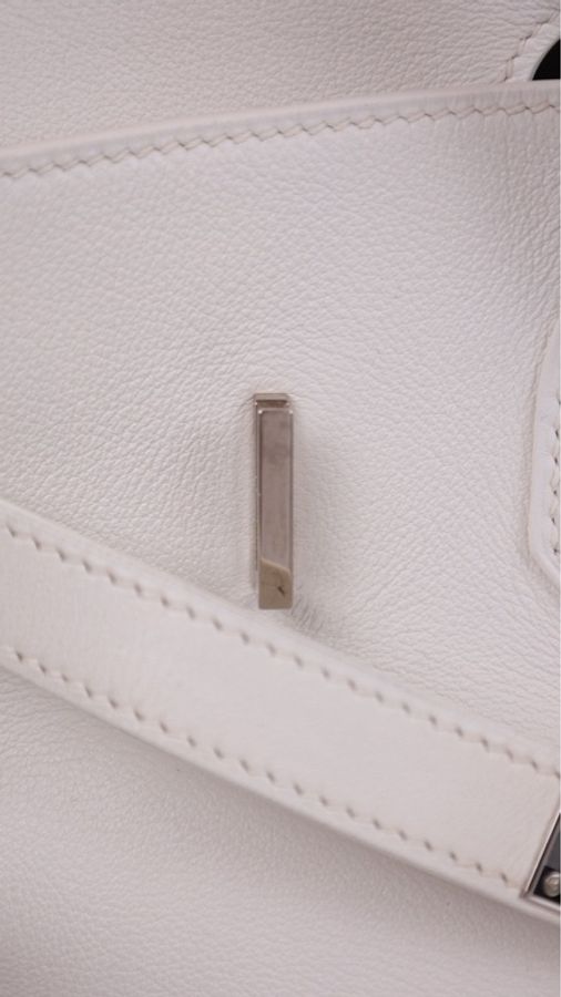 Hermes K刻 birkin35银扣手提包-18