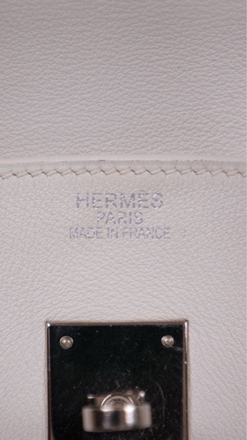 Hermes K刻 birkin35银扣手提包-20