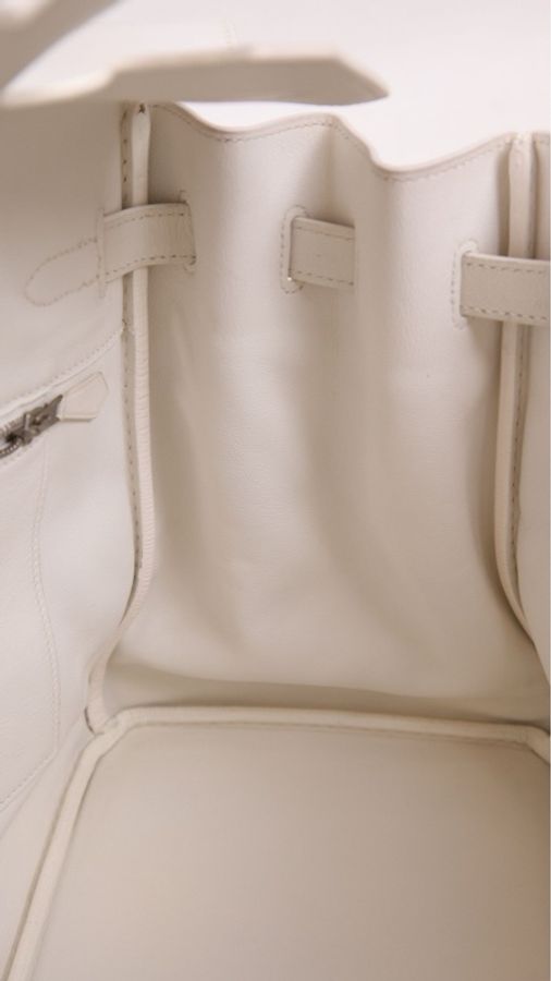 Hermes K刻 birkin35银扣手提包-21
