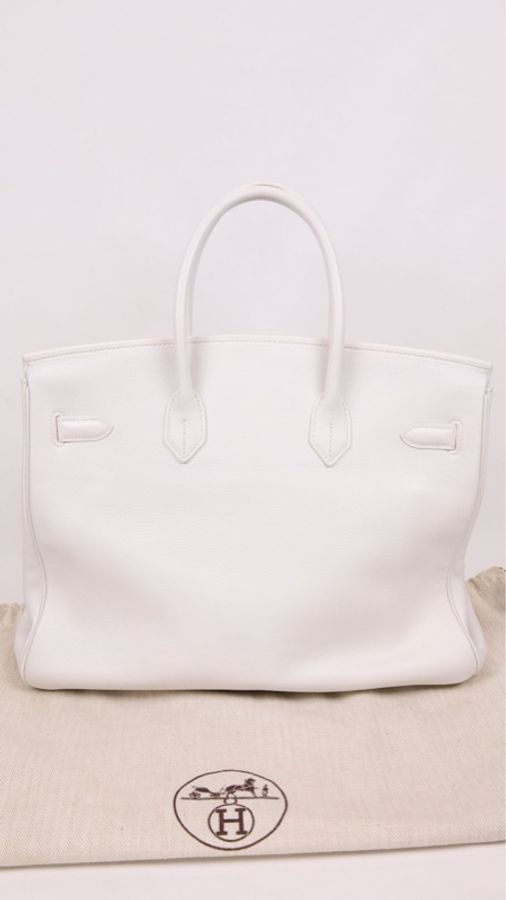Hermes K刻 birkin35银扣手提包-22