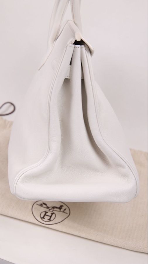 Hermes K刻 birkin35银扣手提包-29