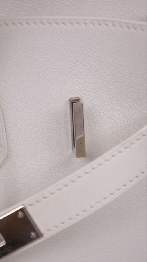 Hermes K刻 birkin35银扣手提包-32