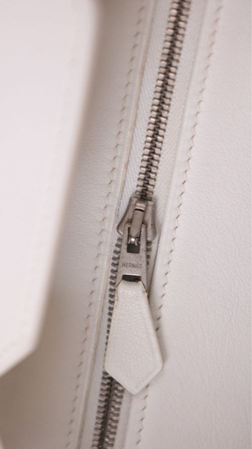 Hermes K刻 birkin35银扣手提包-35