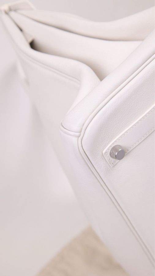 Hermes K刻 birkin35银扣手提包-37