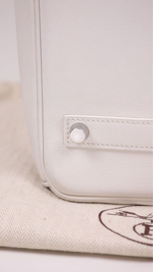Hermes K刻 birkin35银扣手提包-38