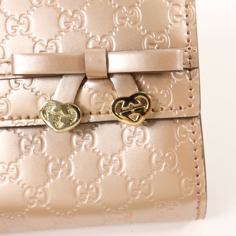 GUCCI 牛皮皮革Guccissima Long Wallet長錢包-8