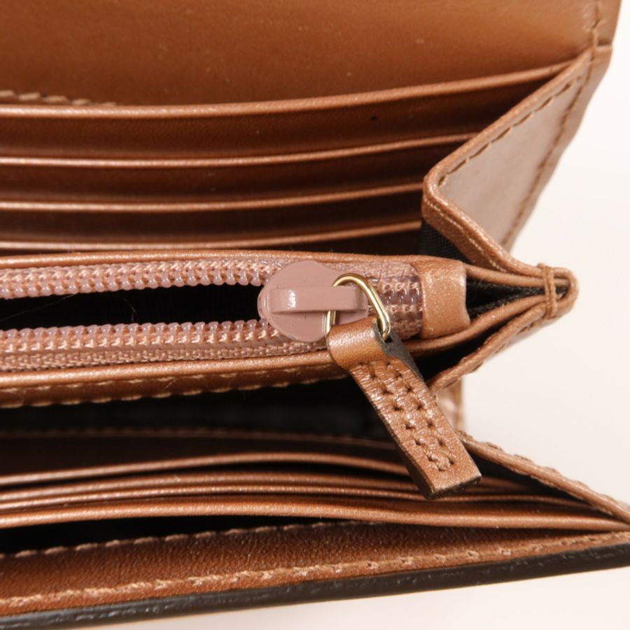 GUCCI 牛皮皮革Guccissima Long Wallet長錢包-10