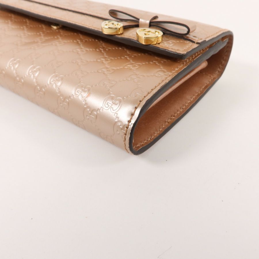 GUCCI 牛皮皮革Guccissima Long Wallet長錢包-11