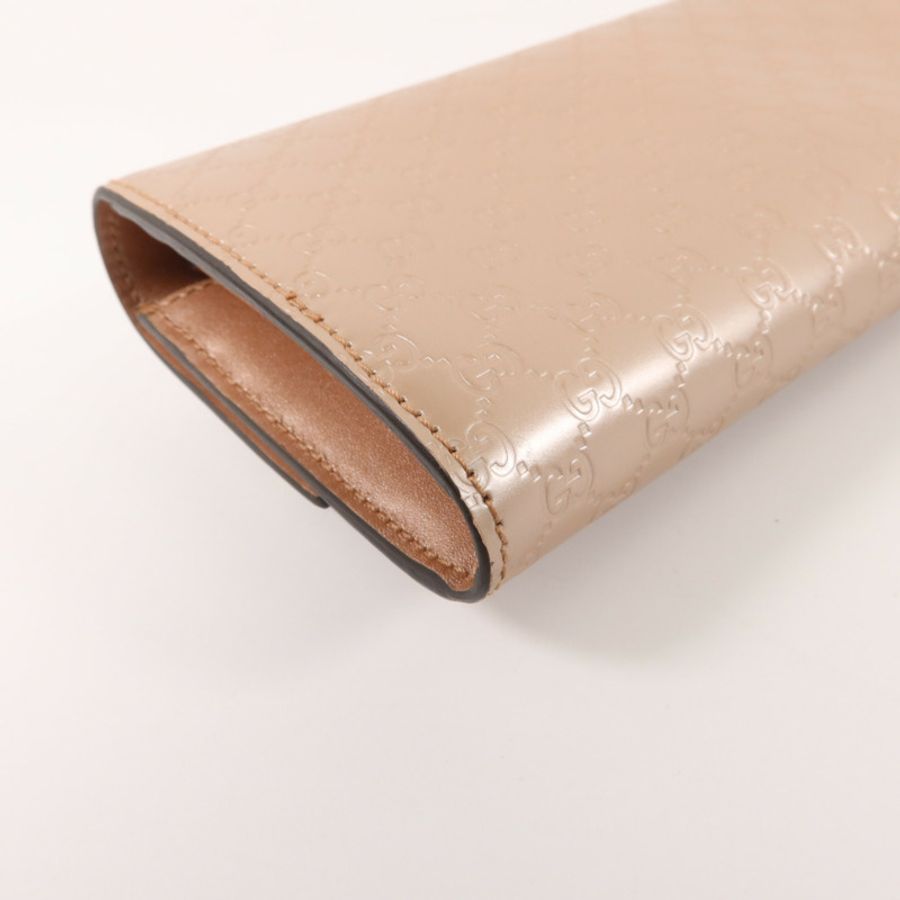 GUCCI 牛皮皮革Guccissima Long Wallet長錢包-14