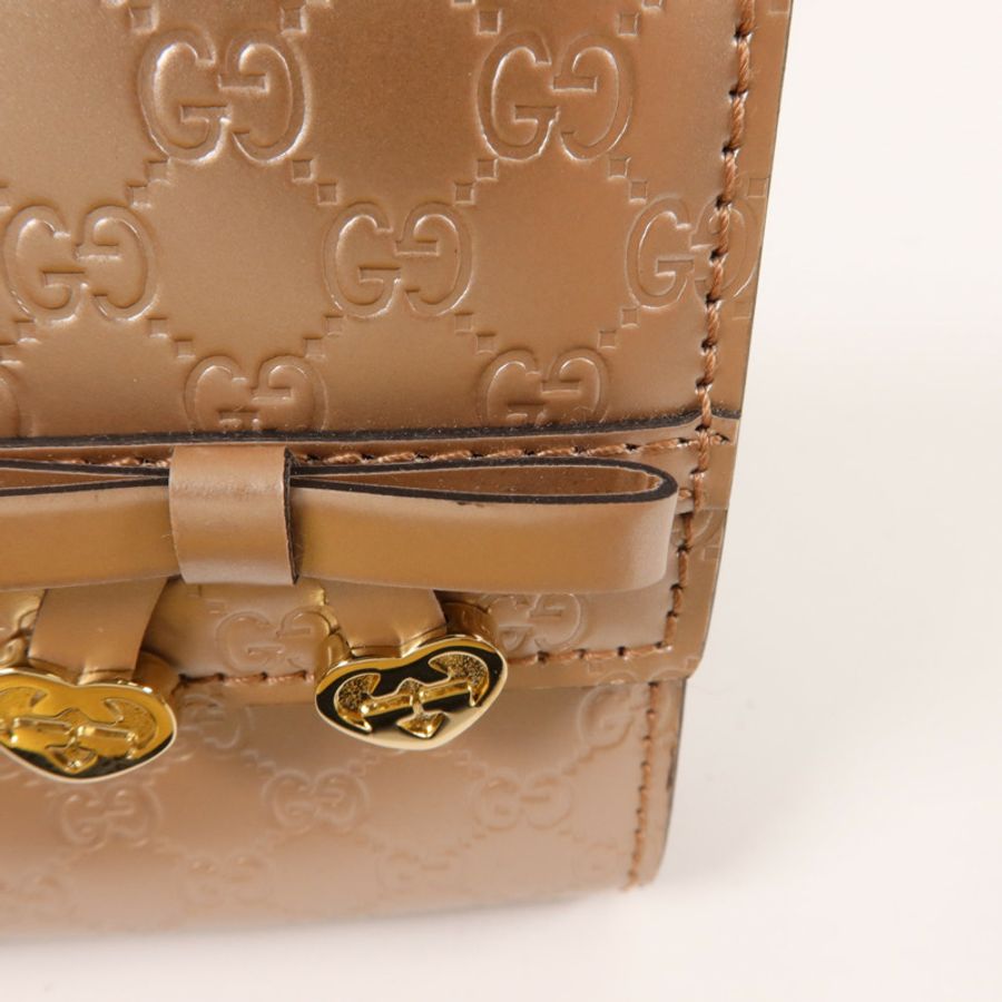 GUCCI 牛皮皮革Guccissima Long Wallet長錢包-15
