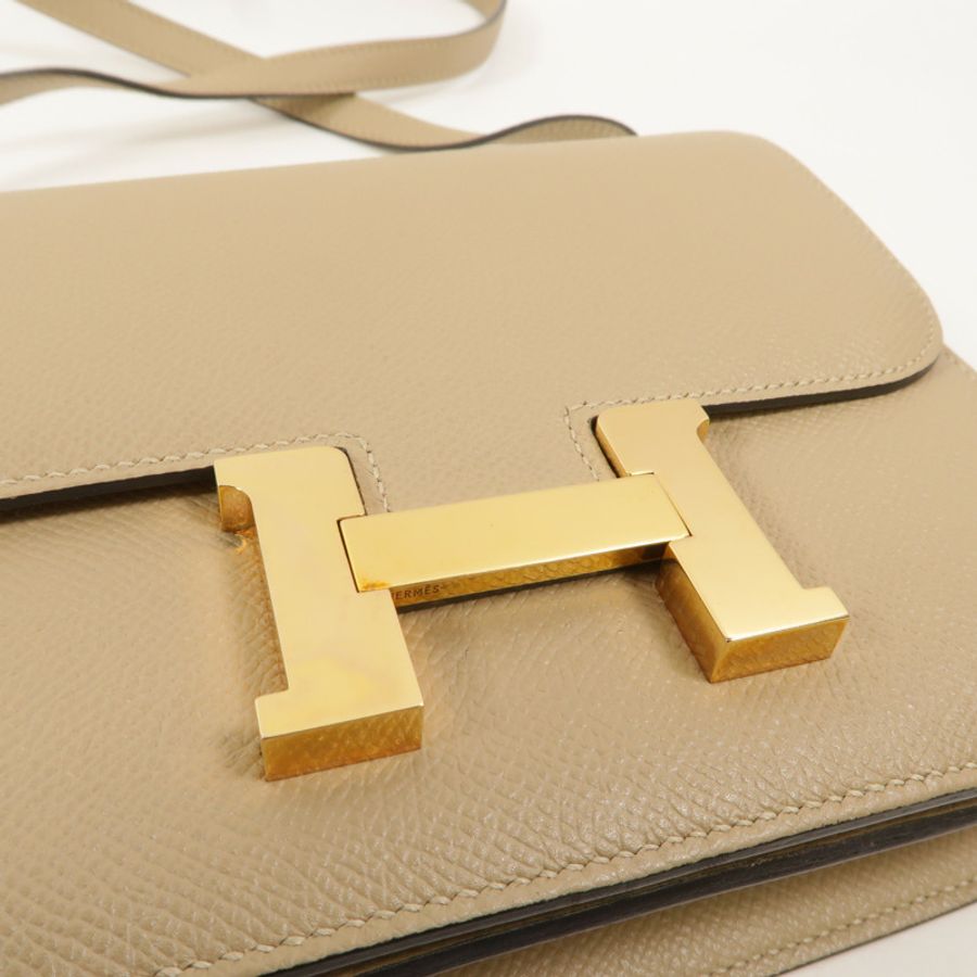 HERMES Epsom皮革Constance Mini肩背袋Trench-8
