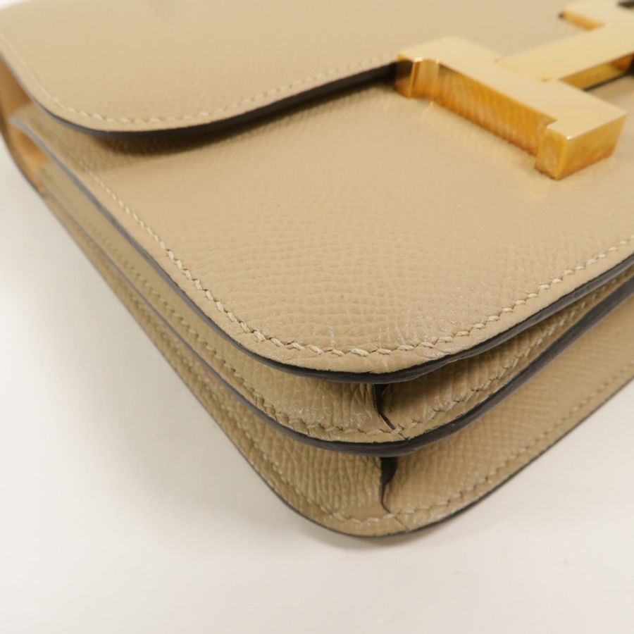 HERMES Epsom皮革Constance Mini肩背袋Trench-10