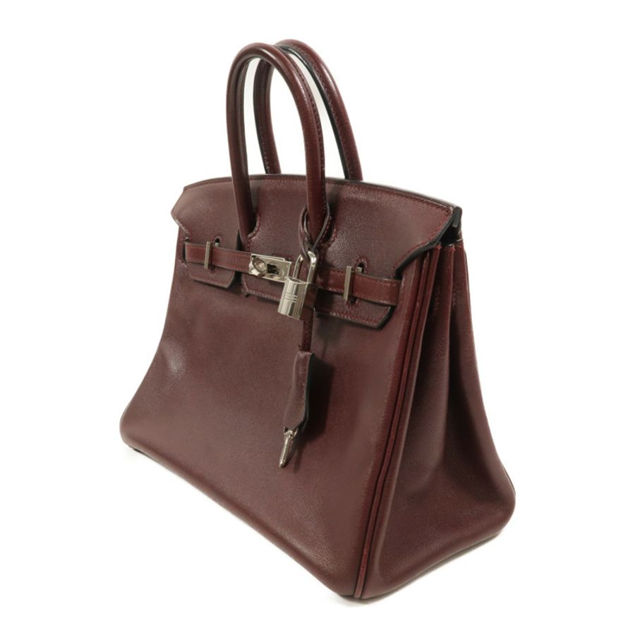 HERMES Swift皮革Birkin 25手挽袋Prune-2