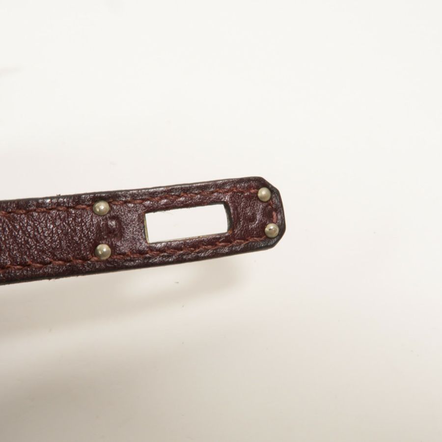 HERMES Swift皮革Birkin 25手挽袋Prune-6