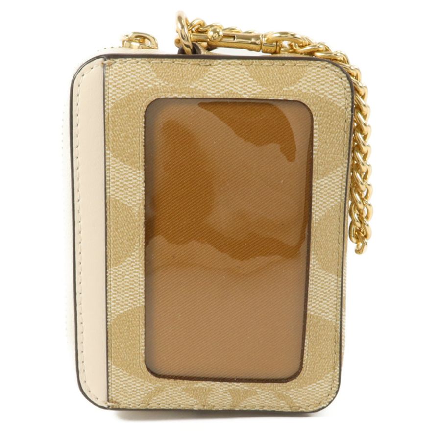 COACH 塗層帆布Zip Card Case卡片套-1