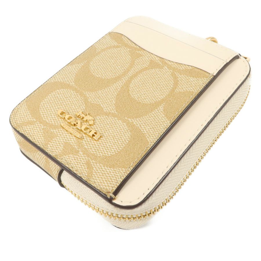 COACH 塗層帆布Zip Card Case卡片套-2