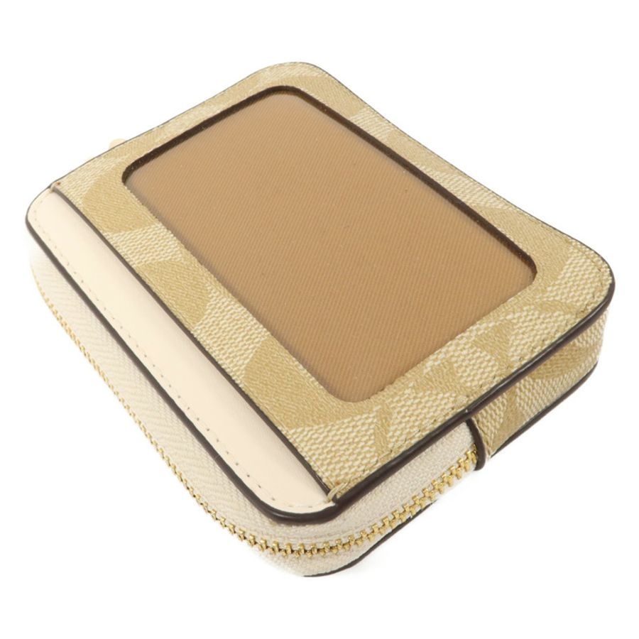COACH 塗層帆布Zip Card Case卡片套-3