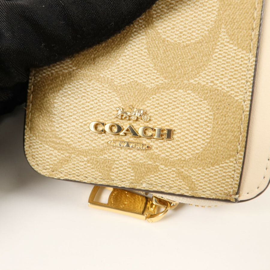 COACH 塗層帆布Zip Card Case卡片套-6