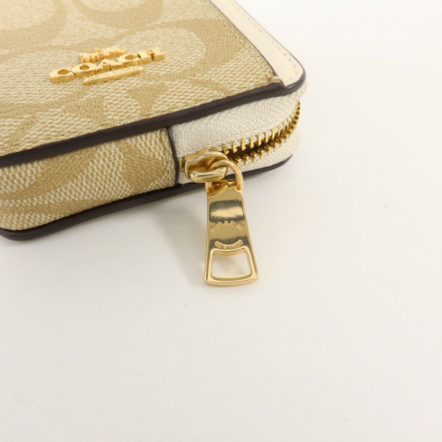 COACH 塗層帆布Zip Card Case卡片套-8