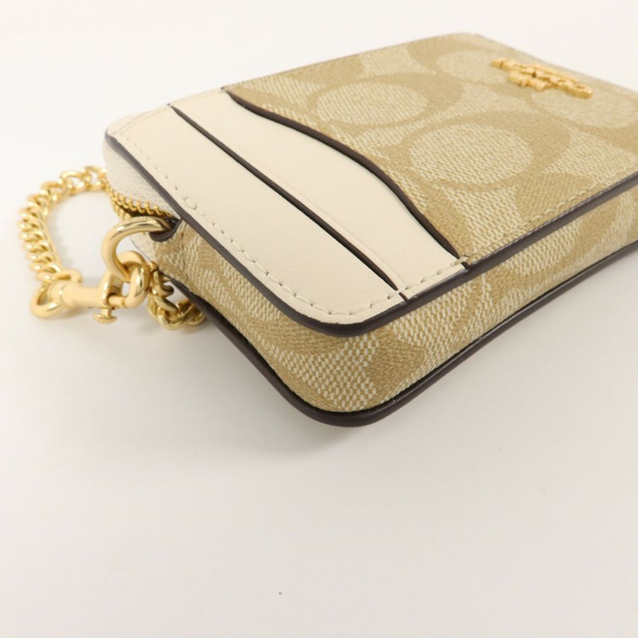 COACH 塗層帆布Zip Card Case卡片套-10