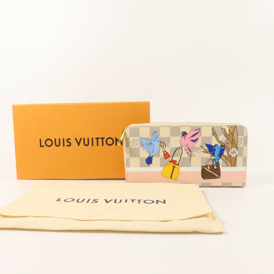 LOUIS VUITTON Damier Azur Playful Birds Zippy Wallet長錢包-8