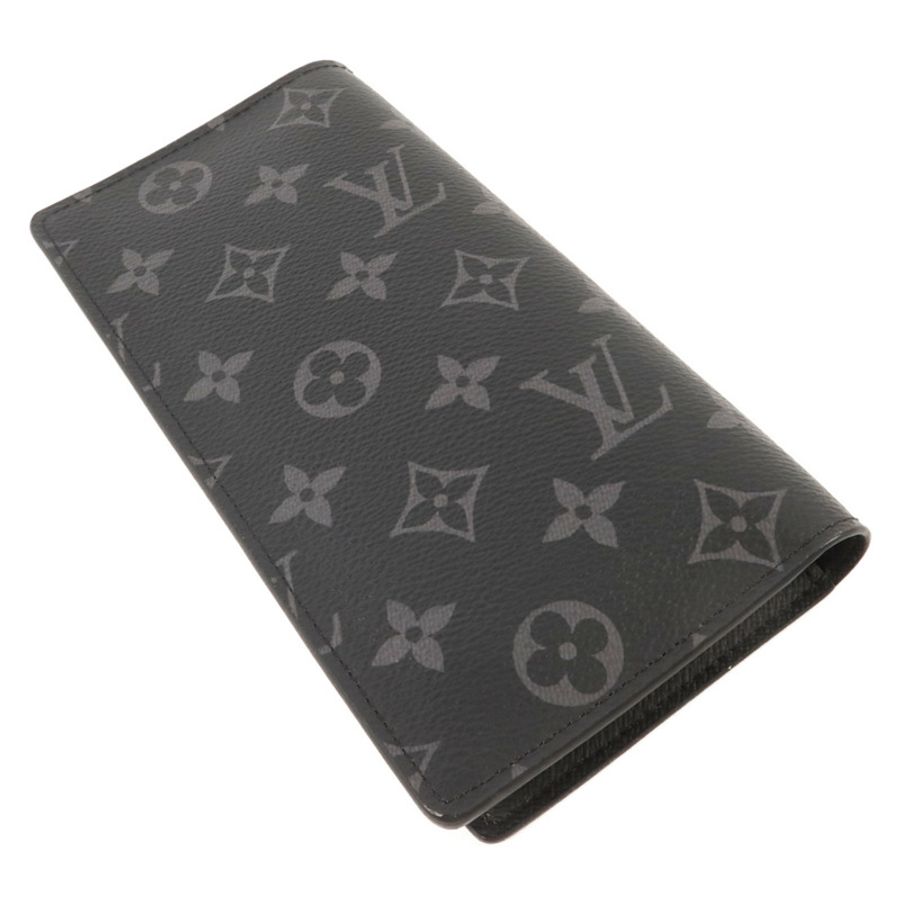 LOUIS VUITTON Monogram Eclipse Brazza長錢包-3