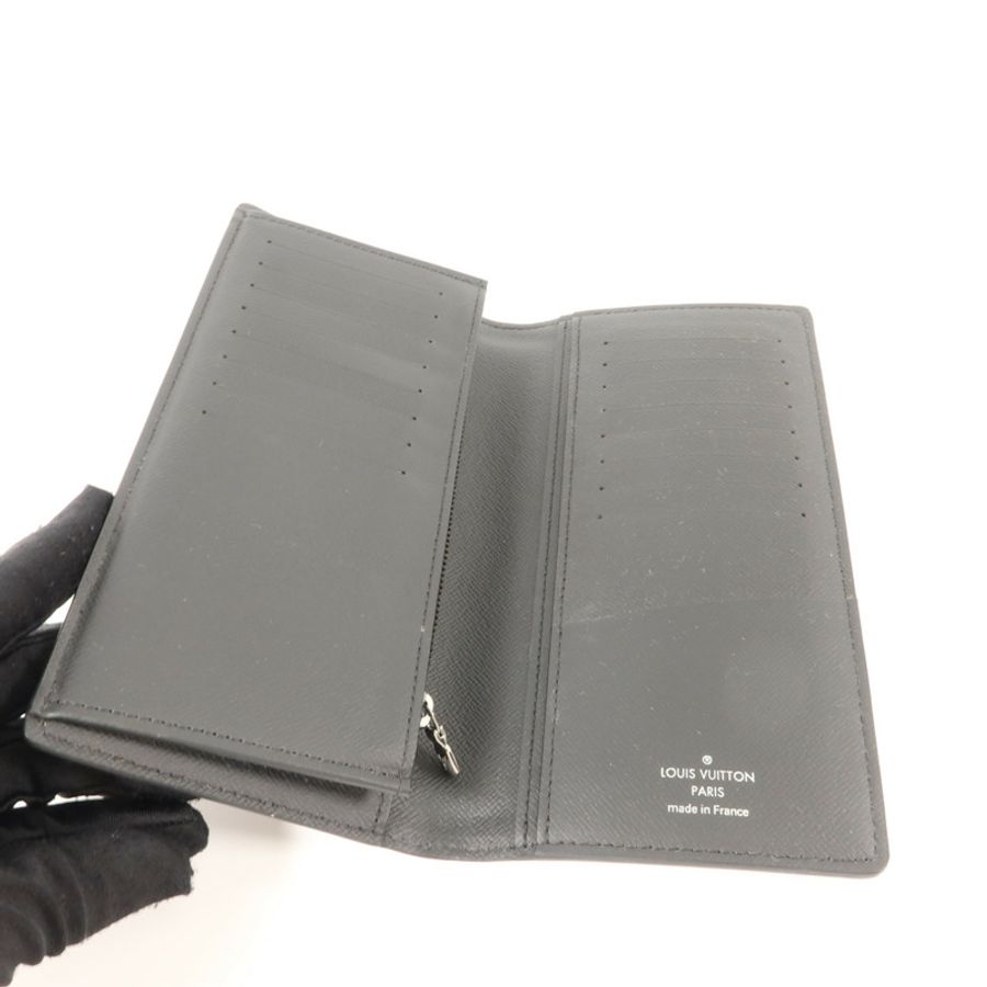 LOUIS VUITTON Monogram Eclipse Brazza長錢包-4