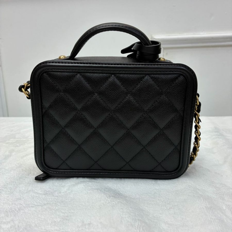 Full set Chanel 黑金Vanity Case 相機包-2