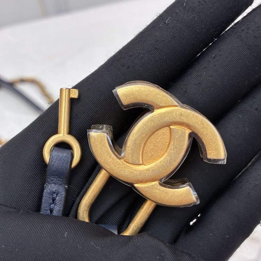 Chanel 相機包海軍藍 Vanity case-6