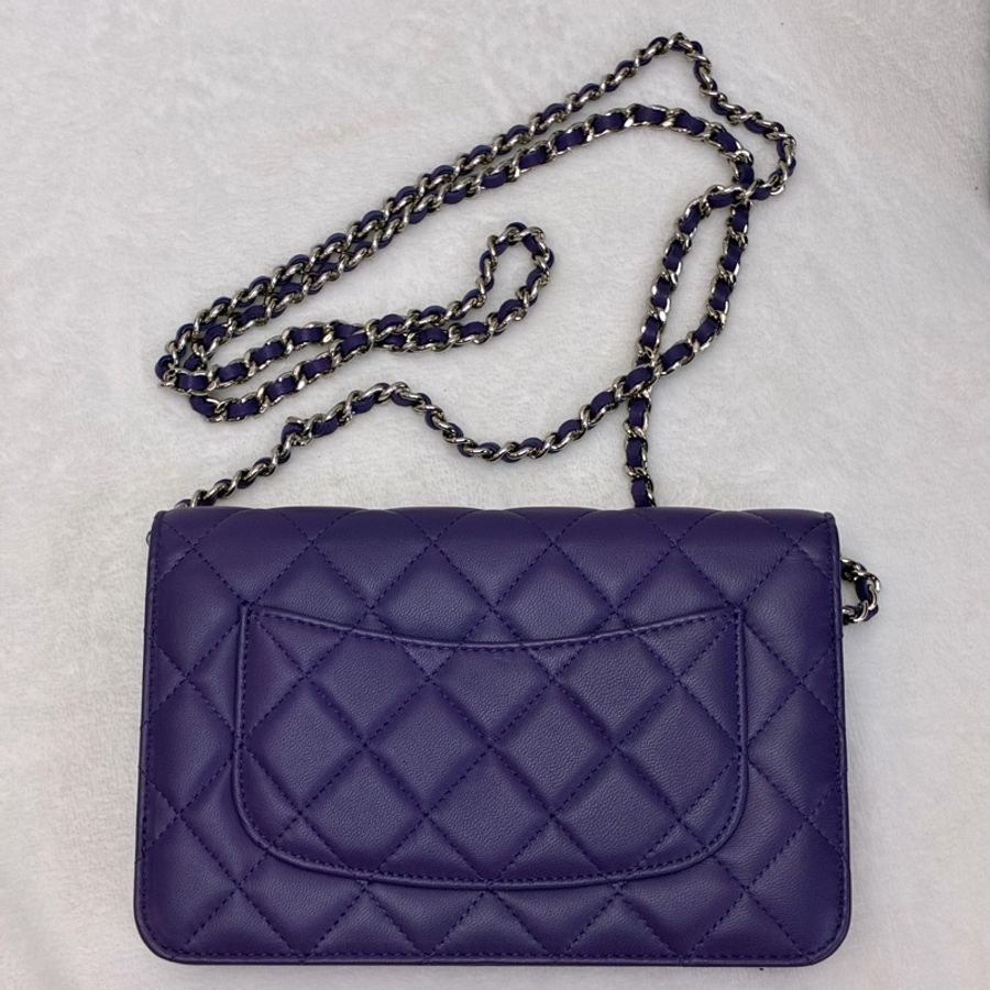 Chanel 紫色WOC 羊皮-2