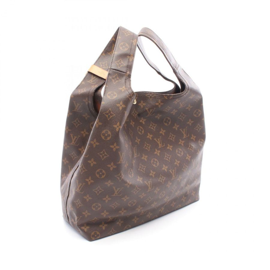 路易威登 Atlantis GM Monogram 2WAY 手提包 M46817 PVC塗層帆布皮革棕色二手女款-1