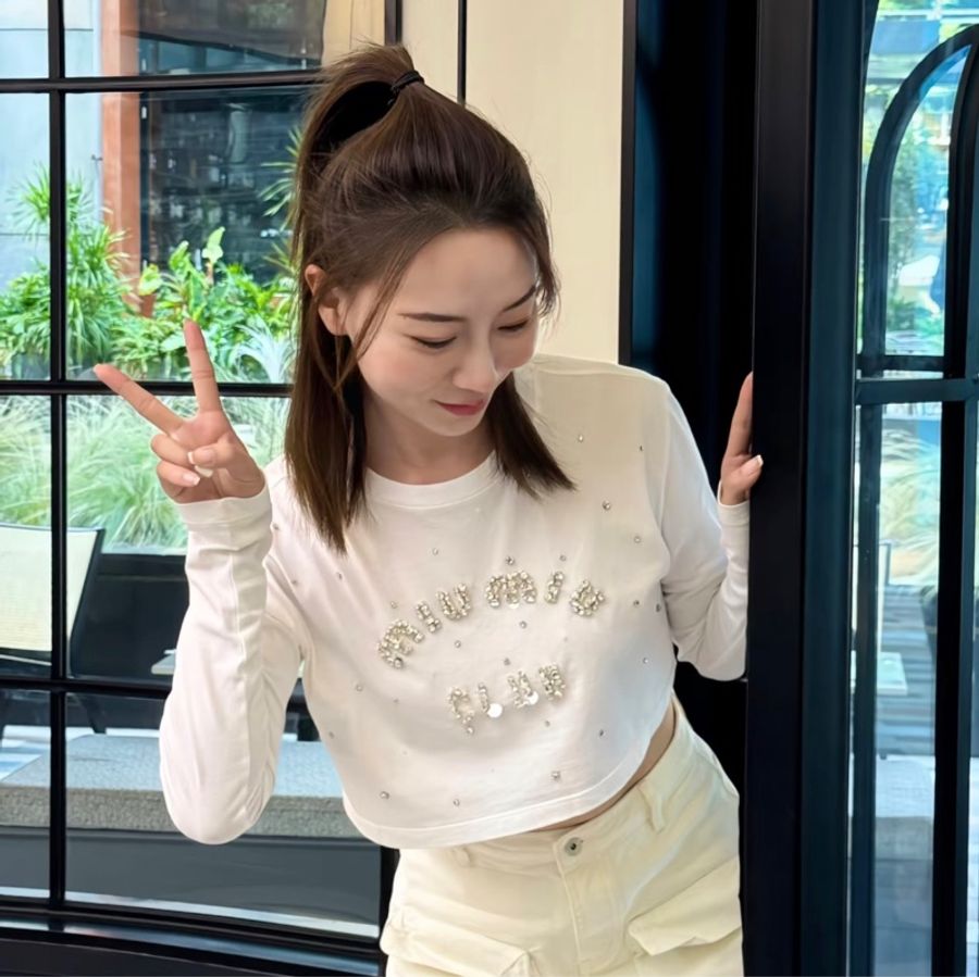 Miu Miu短款棉襯衫-2