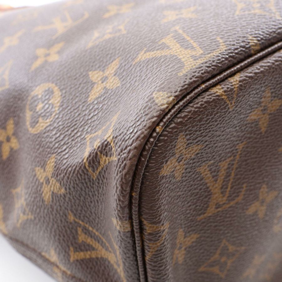路易威登 Neverfull MM 手提單肩包 M40156 Monogram 皮革 棕色 二手-8