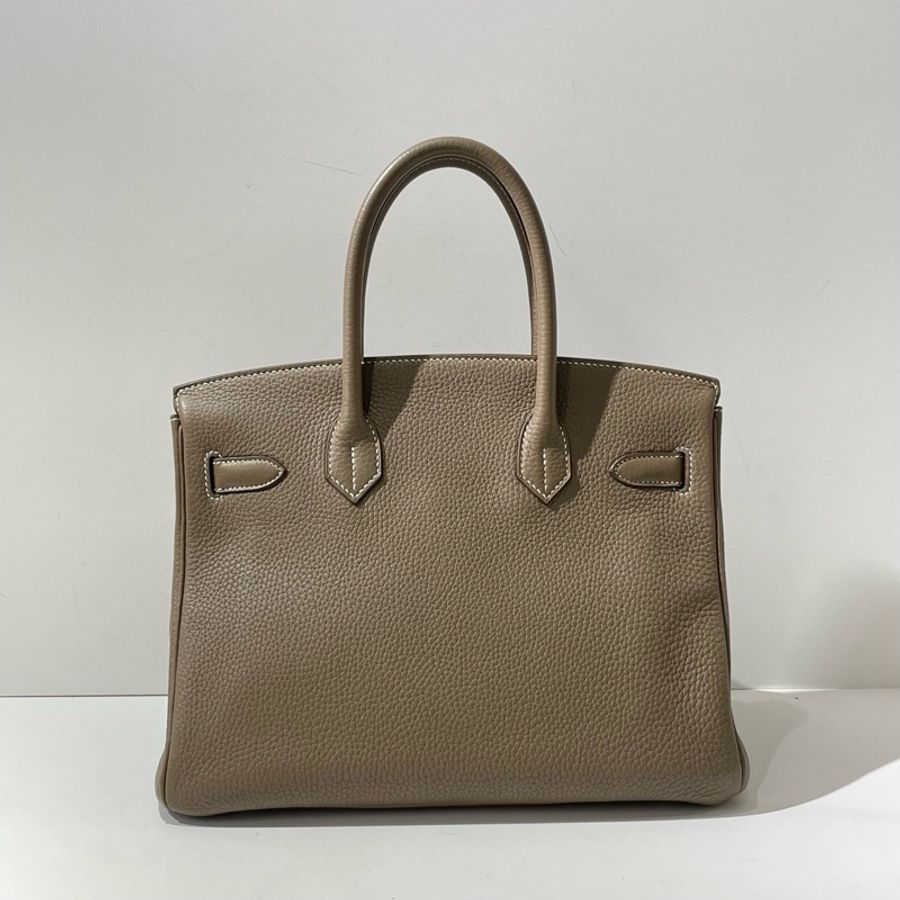 Hermes愛馬仕Birkin 30 大象灰銀扣 T刻 TC皮 經典鉑金手提包-1